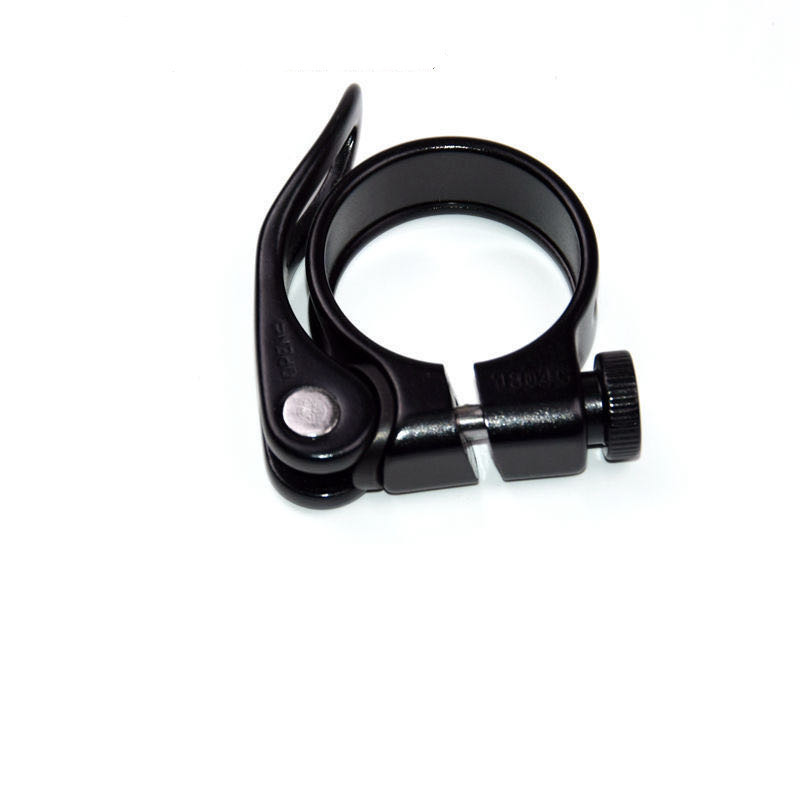Mountain bike seatpost clamp - aluminum alloy - quick release seatpost clamp - 28.6 mm - black - Image 1