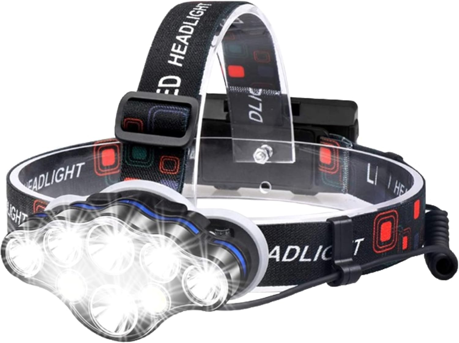 Headlamp - 40,000lm Waterproof Powerful Headlamp - USB Rechargeable - Image 1