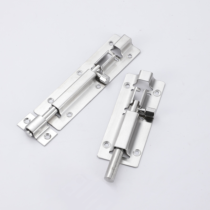 Door Latch - Sliding Latch Made of Stainless Steel 304 with Screws - Suitable for Bathrooms, Bedrooms, Sheds and Garden Toilets - 4