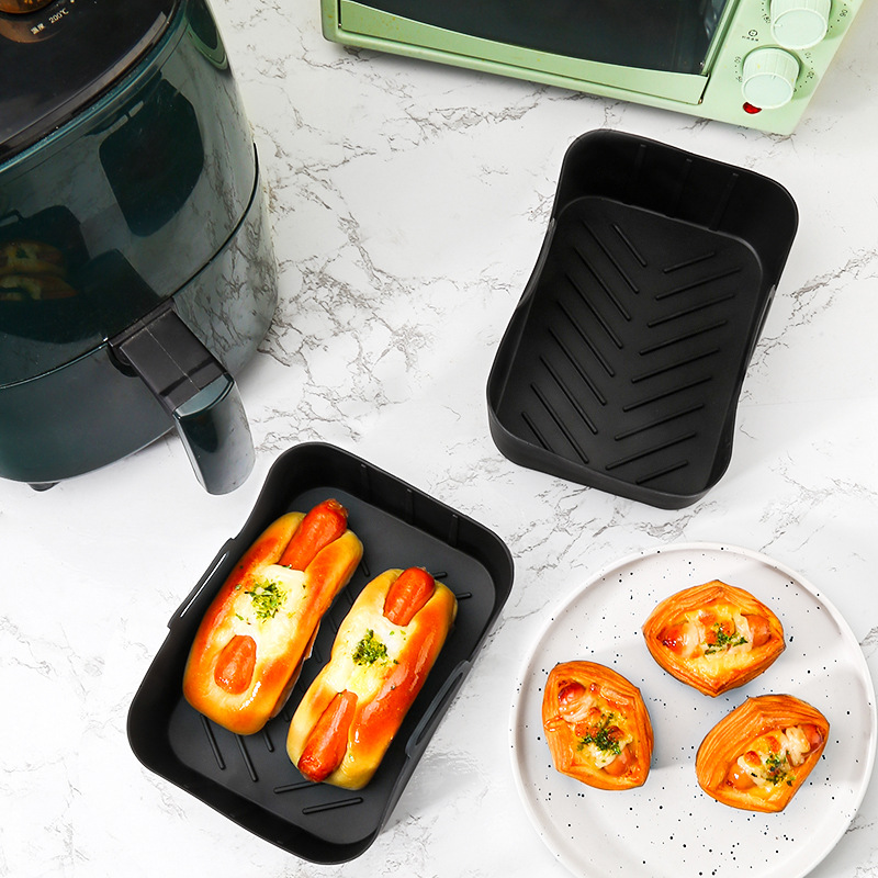 Airfryer Accessory Set - Silicone Liner, Grill, Steam Basket, Baking Tray and Pan - Set of 7 - Image 3