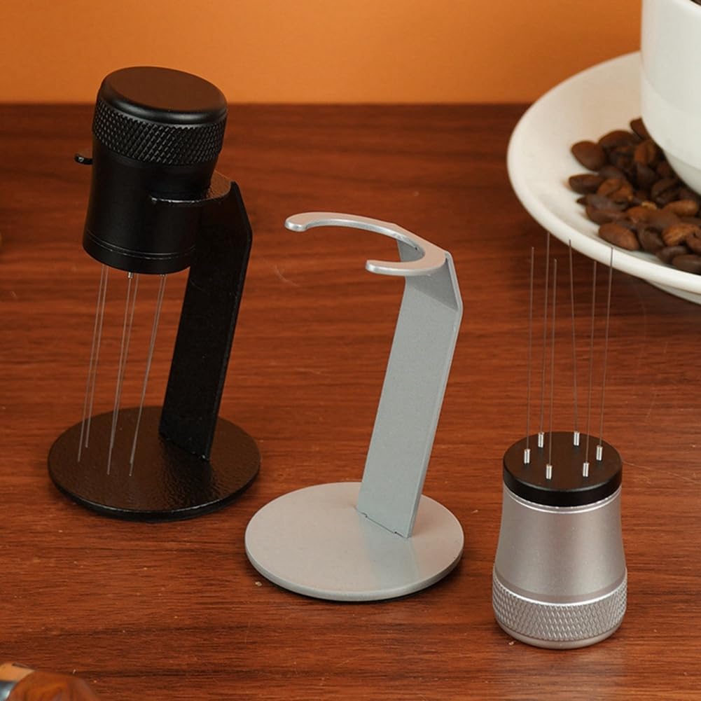Coffee Mixer - Fabric Mixer with Holder - 6-Pin Coffee Stirrer - Removable and Washable Mixer - Black - Image 2