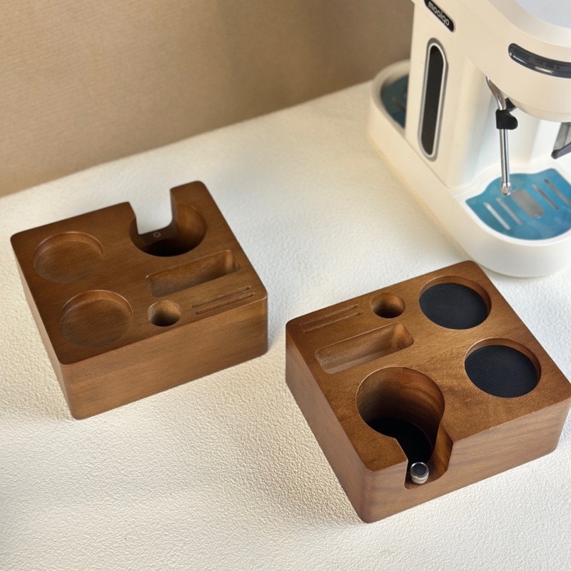 Coffee Tamper - Handle Support - Adjustable Multifunctional Solid Wood Tamper Base - 51/54 mm - Image 2