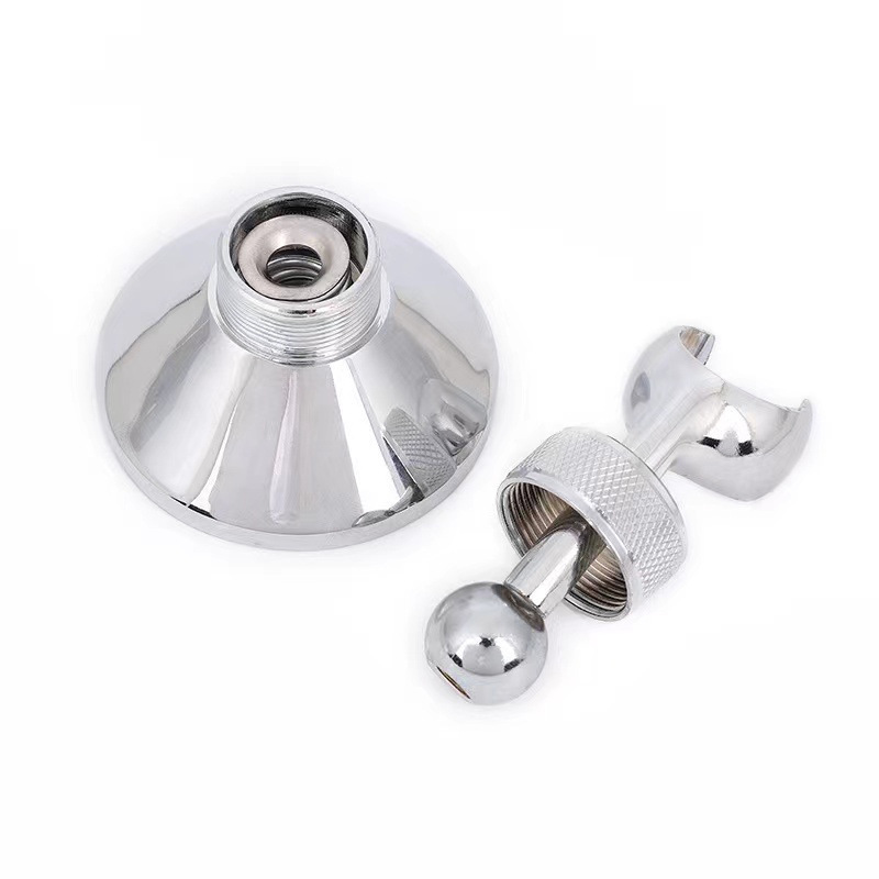 Shower Head Bracket - Adjustable Bracket - Bathroom Chrome Wall Mount - 22mm - Image 1