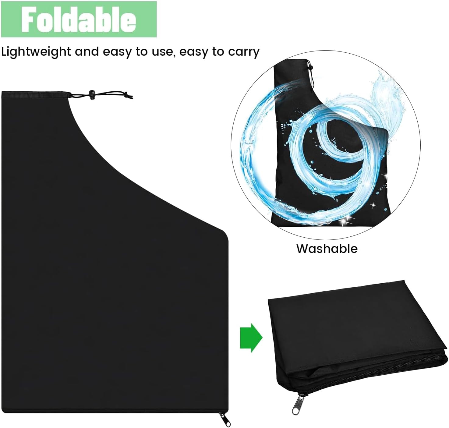 Replacement exhaust bag - with zipper at the bottom - for leaf blowers, vacuum rakes and leaf blower storage bags - Image 5