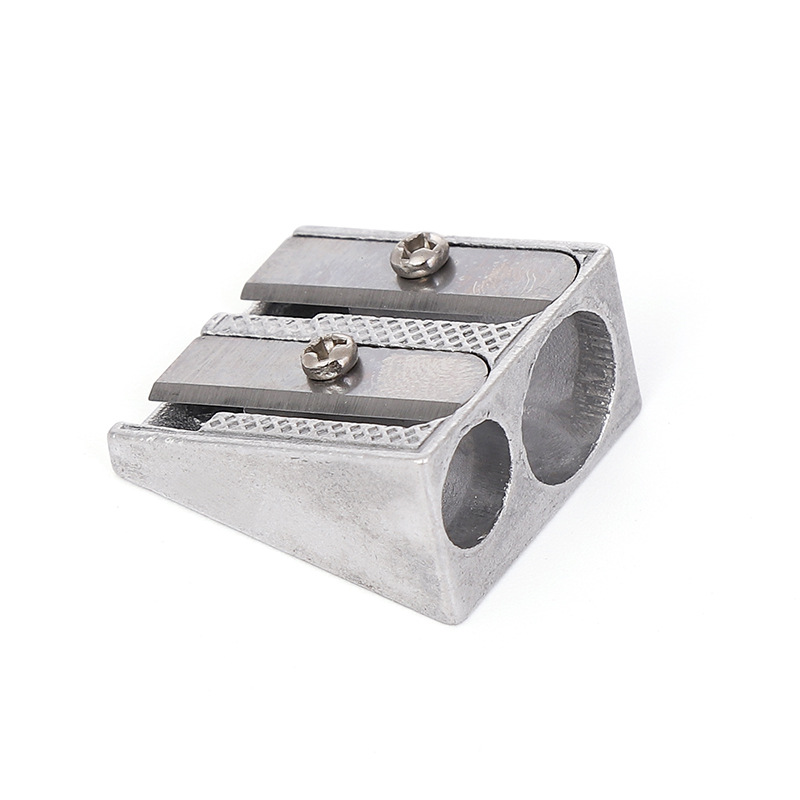 Pencil Sharpener - Pencil Sharpener for Kids - Metal Pencil Sharpener with Double Holes - Makeup & Lip & Eyeliner Sharpener - Suitable for Home Use - 1 - Image 1