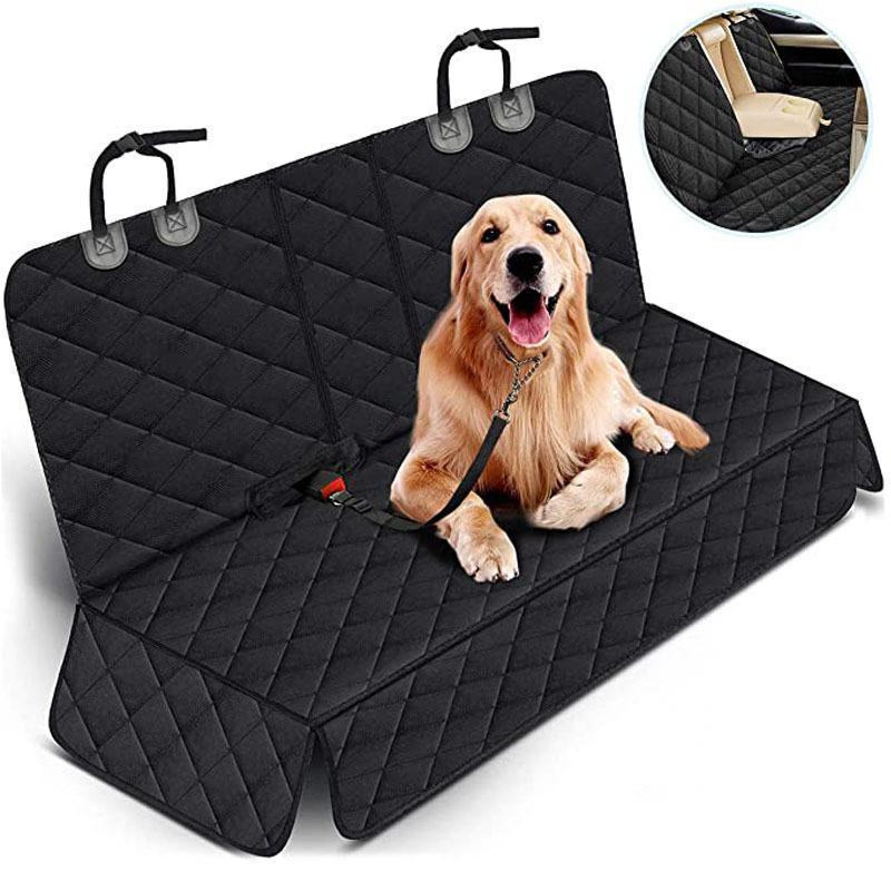 Dog Blanket Car Back Seat - Dog Car Seat Cover - Dog Back Seat Cover - Car Seat Protector - Waterproof Car Seat Cover - Non-Slip Back Seat Cover - Fits Most Cars, Trucks, and Center Armrests - Black - Image 1