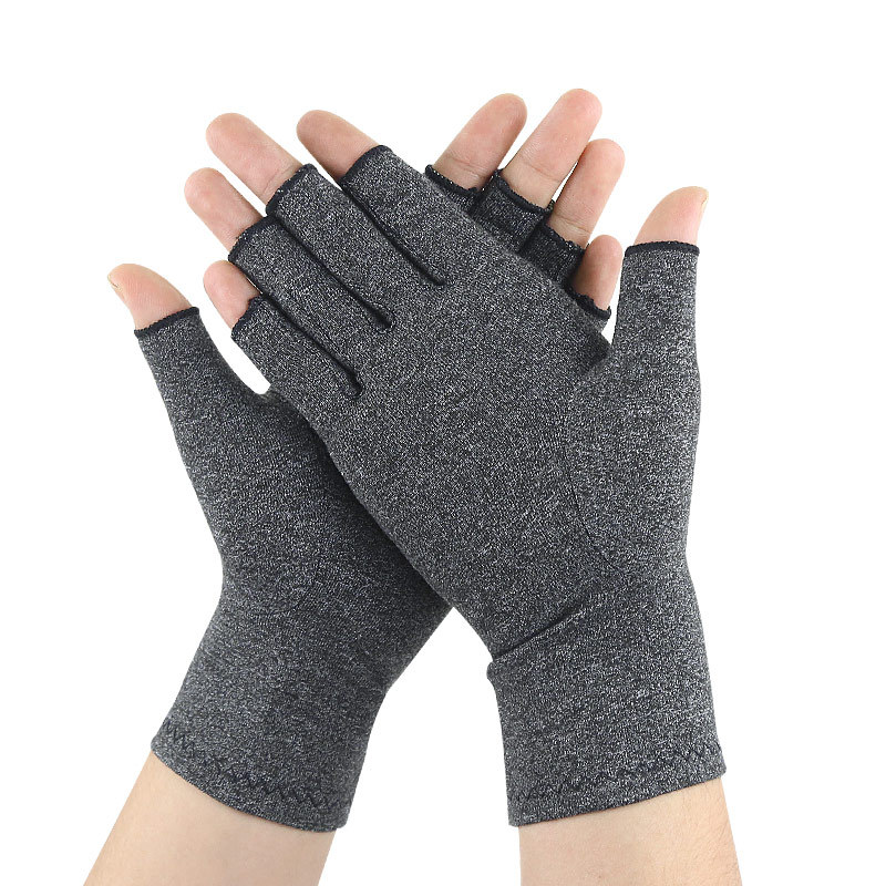 Rheumatism Gloves - Compression Gloves - Unisex - Osteoarthritis - Rheumatism - Arthritis - Repetitive Strain Injury- Carpal Tunnel Syndrome- XL - Gray - Image 4