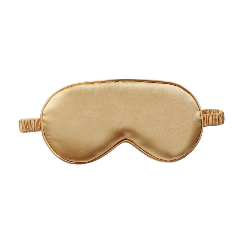 Sleep Mask - Rayon Sleep Mask Set with Headband and Storage Bag - Comfortable Sleep Mask - Perfect for Relaxation and Travel - Fashionable Sleep Mask - Unisex - Gold - Image 1