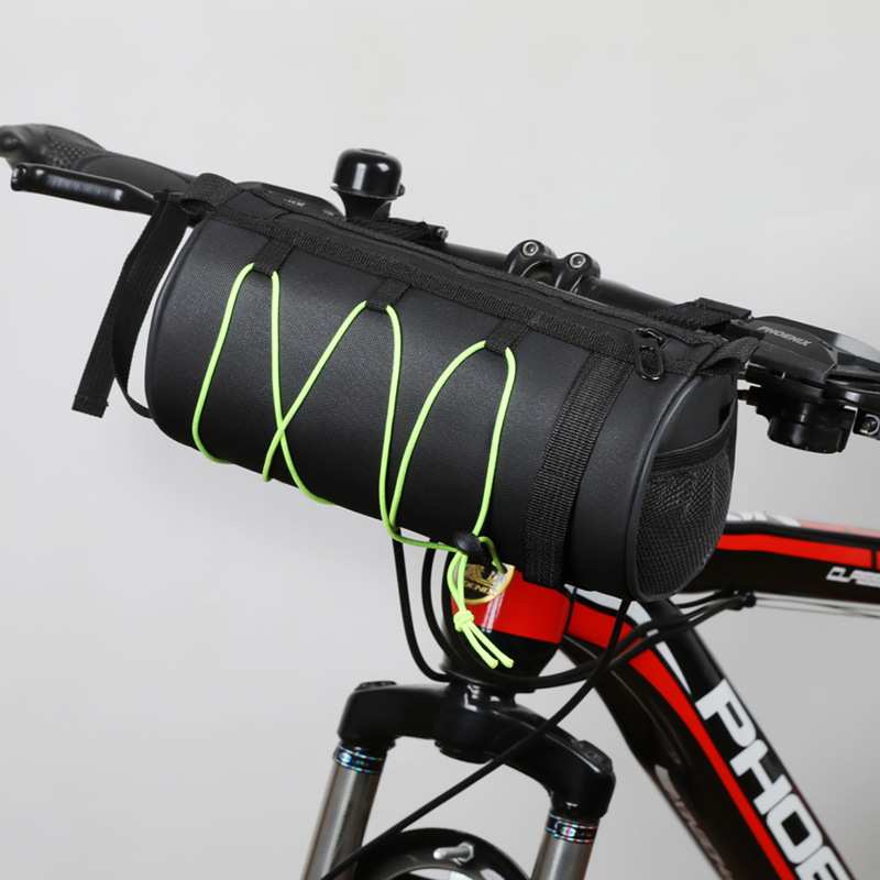 Single Bicycle Bag - Electric Bicycle Bags - Bicycle Bags - Compact Multifunctional Waterproof Bicycle Bag for the Handlebars - Bicycle Handle Bag with Waterproof Zipper and Removable Shoulder Strap - For Racing and Mountain Bikes, Cycling - Image 1