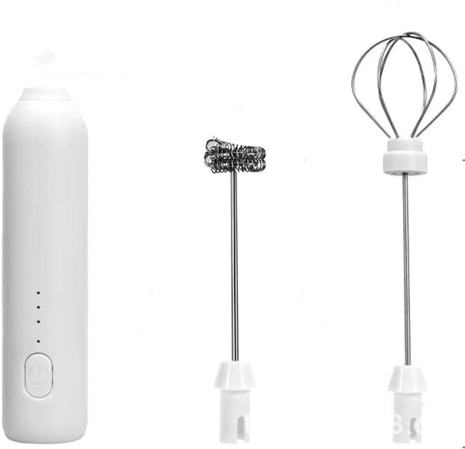 Mini portable milk frother - Electric milk frother - Handheld electric milk frother and egg beater - Multifunctional for coffee, milk and eggs - Three adjustable speeds - Home use - Image 1
