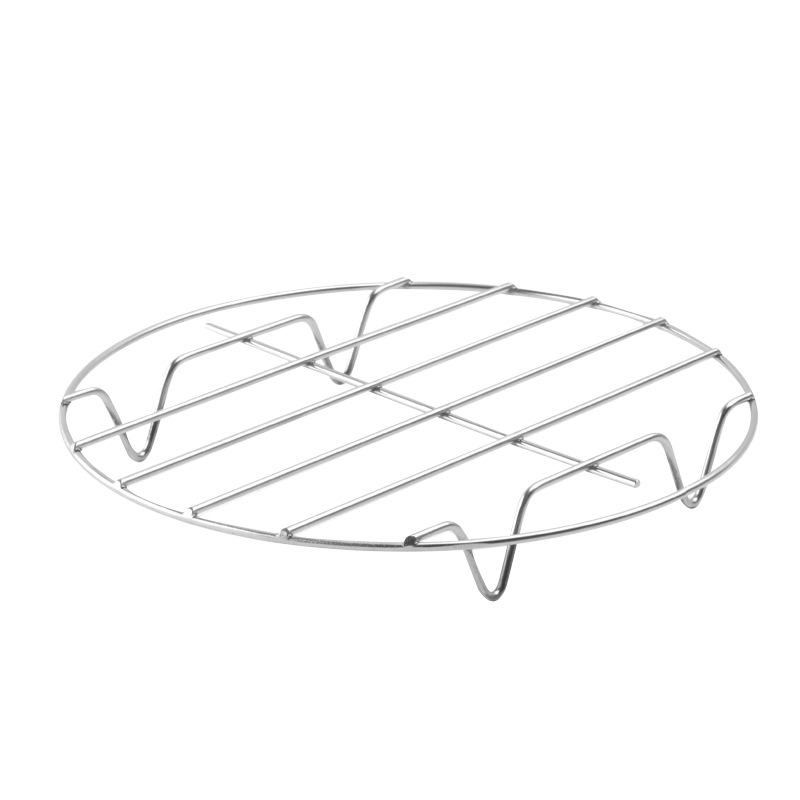 Airfryer Accessories Set 3-piece - Stainless Steel - Grill Rack with Skewers & Bread Rack - Universal - Silver - Image 3