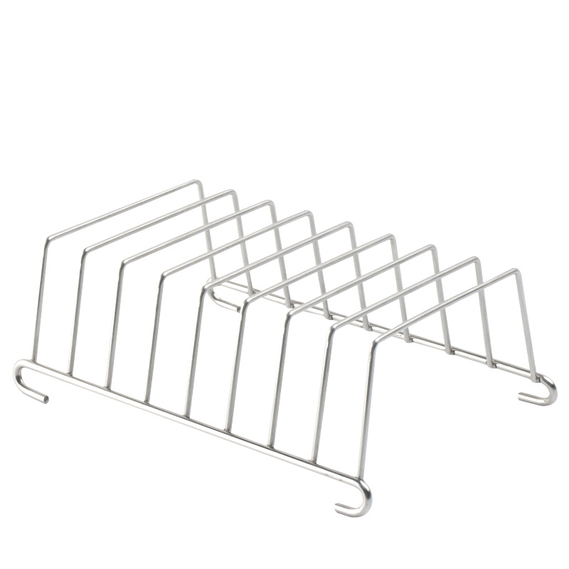 Airfryer Bread Rack - Stainless Steel Toast Rack - Bread Holder - Breakfast Accessory - Silver - Image 1