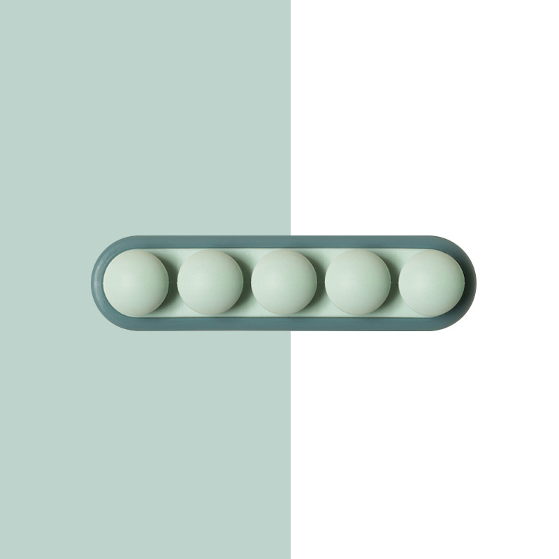 Pea Pod Cable Organizer - Blue - Self-Adhesive Cable Holder - Silicone - For Office & Home - Image 1