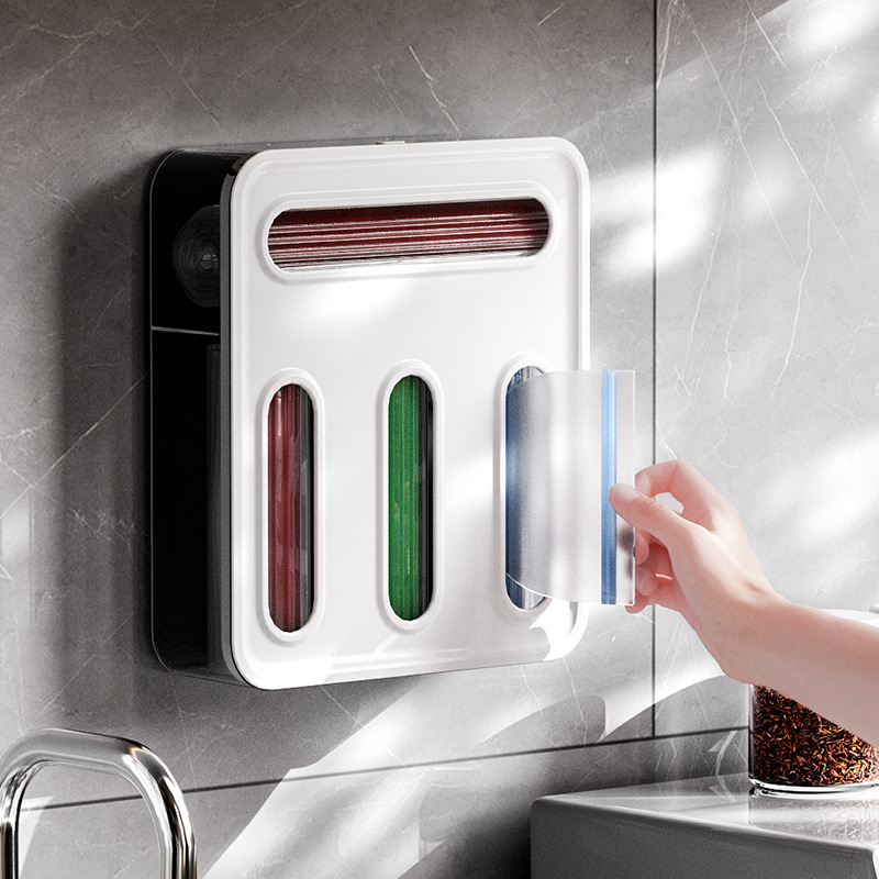 Transparent Bag Storage Box - Plastic Dispenser for Sandwich Bags & Freezer Bags - Kitchen Drawer Organizer - Image 5