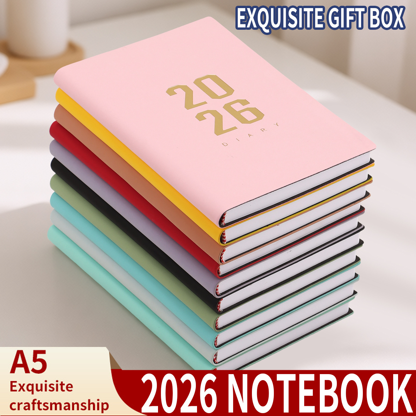 Agenda 2026 - Daily Agenda - A5 Format - 1 Day per Page - 304 Pages - [Light Brown] - Hardcover - Image 2