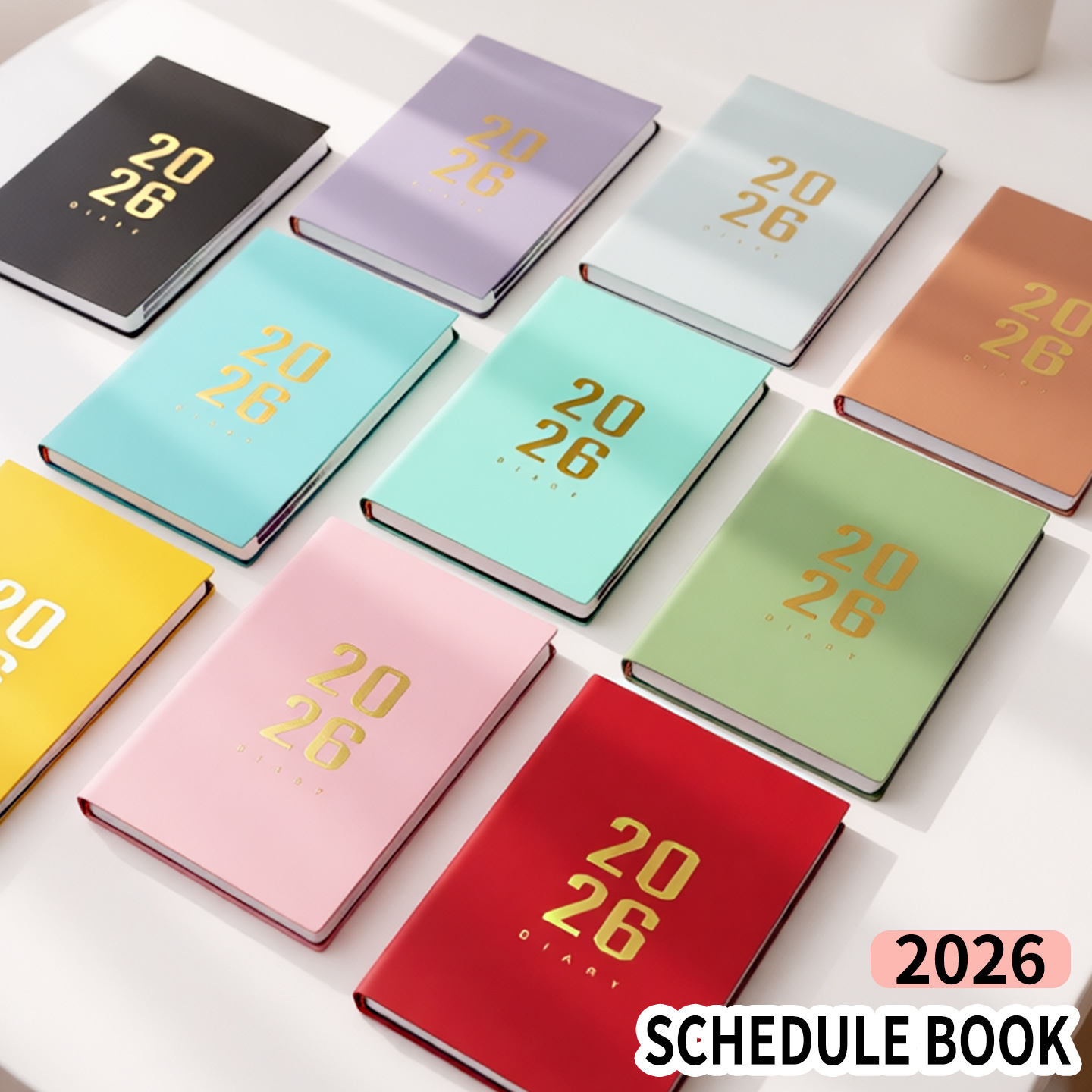 Agenda 2026 - Daily Agenda - A5 Format - 1 Day per Page - 304 Pages - [Light Brown] - Hardcover - Image 3