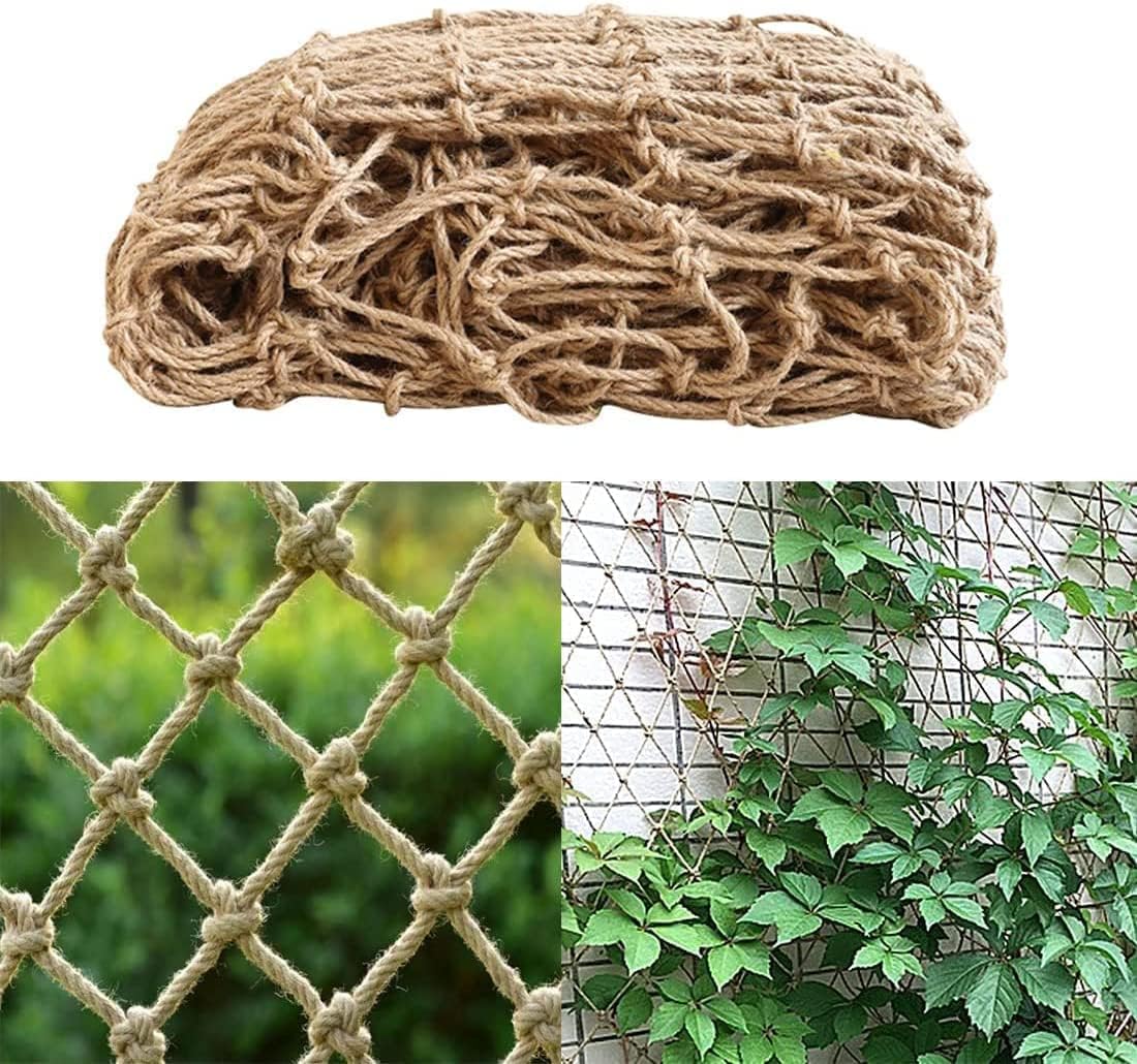 Plant Support Net for Climbing Plants - 2 x 5 Meters - Jute Climbing Net - Natural & Sustainable - Image 1