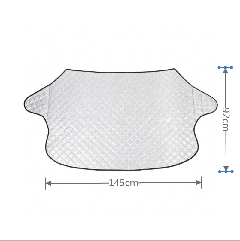 Car Windshield Cover - Anti-Freeze Blanket & Sunshade - Layered Winter Cover - 145 x 92 cm - Protection against Snow and Ice - Image 2
