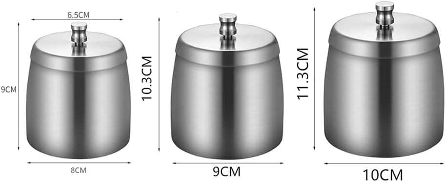 Stainless Steel Ashtray with Lid - Black - Ø 9 cm - Wind Ashtray for Outdoor & Indoor Use - Storm Ashtray - Image 4