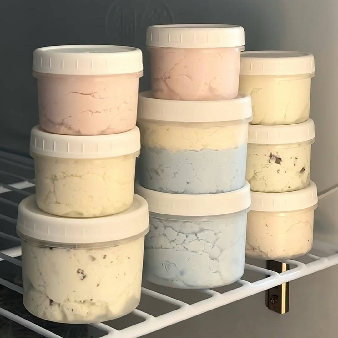Yogurt Cups to Go - Yogurt Cups with Lids - Pudding Ice Cream Dessert Cups - Grass Fed Jelly Takeaway Cups - Clear Food Grade Cups - Leak Proof Cups - Pack of 10 - Image 1