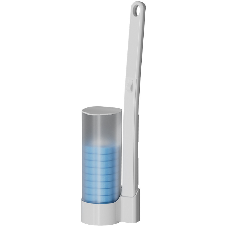 Toilet brush - Replacement brush heads - Replaceable toilet brush set - Highly effective cleaning - Suitable for bathrooms and toilets -40*10cm- Hygienic and convenient (Ocean Blue) - Image 1