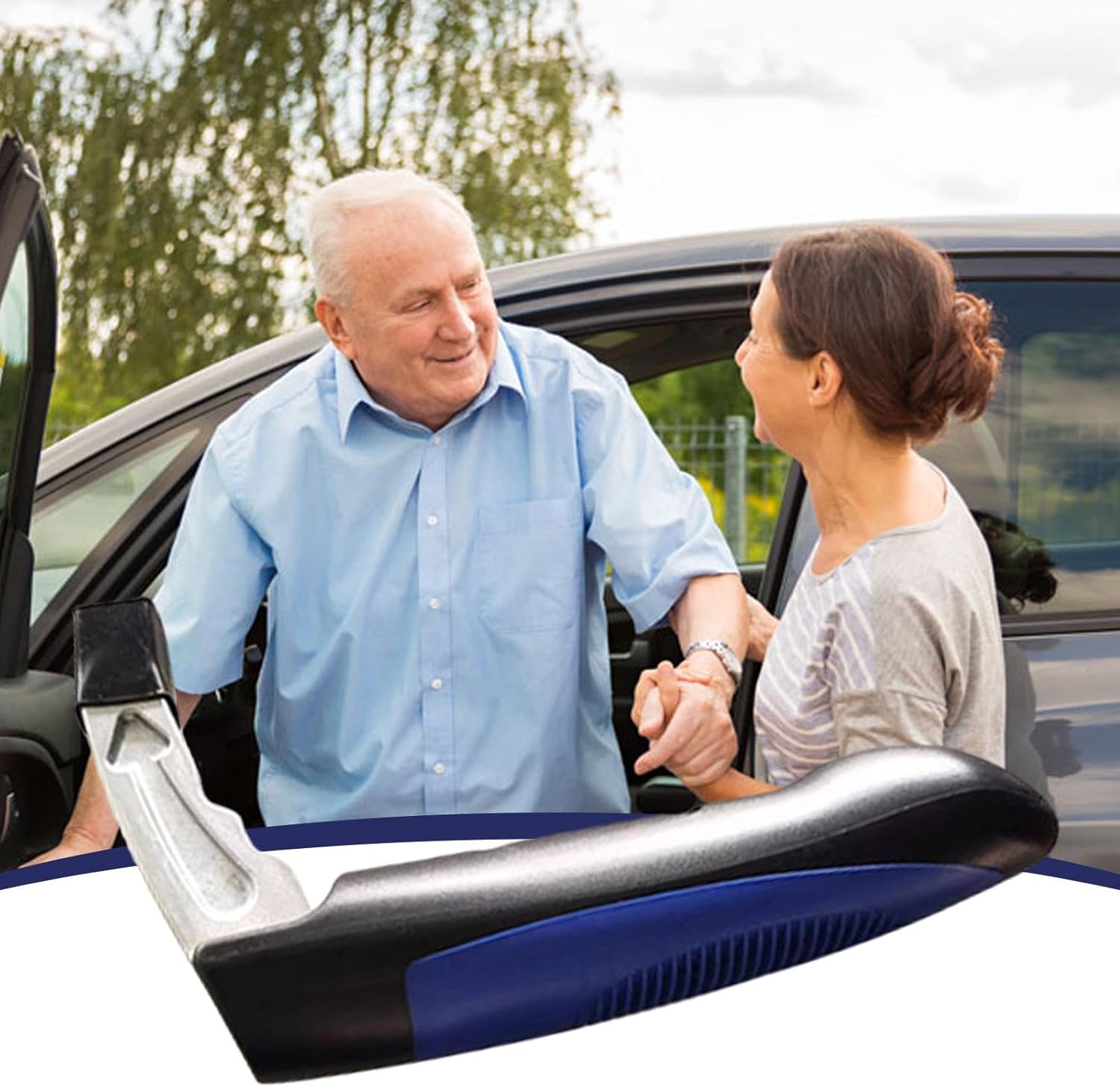 Car Door Assist Handle for Elderly, Non-Slip Mobility Aid - Image 1