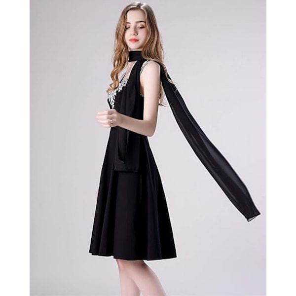 Soft Black Chiffon Shawl Wrap 190x45 cm for Wedding Evening Dress, Bridal Cape with Elegant Flowing Design, Lightweight Party Cover - Image 5