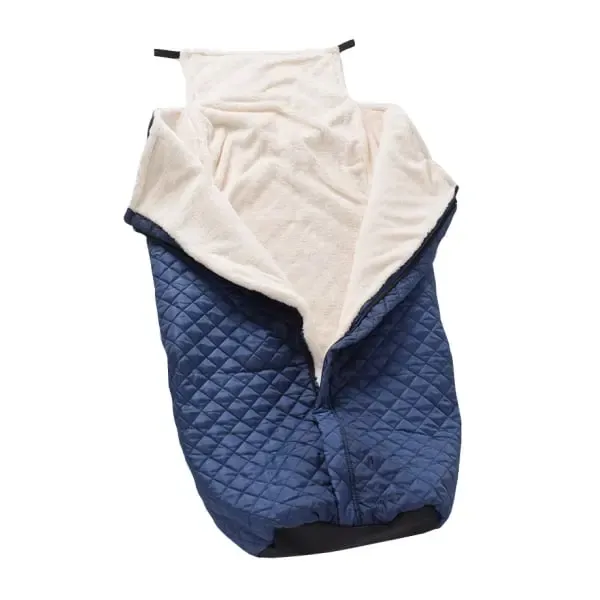 Lightweight Thickened Wheelchair Blanket with Plaid Outer Fabric, Windproof Warm Berber Fleece Lining for Legs and Waist, Half-Wrapped Style for Mobility - Image 4