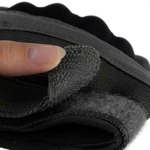 Black Tactical Military Gloves with Touchscreen Compatibility, Reinforced Nylon Construction with Non-Slip Panels and Adjustable Velcro Cuffs Size L - Image 7