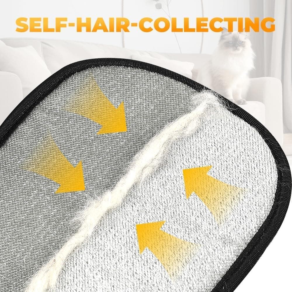 Electrostatic Fur Removal Glove 2-Pack for Cats Dogs, Washable Reusable Pet Hair Remover Mitt for Furniture Clothing and Car Seats, Eco-Friendly Grooming Tool - Image 3