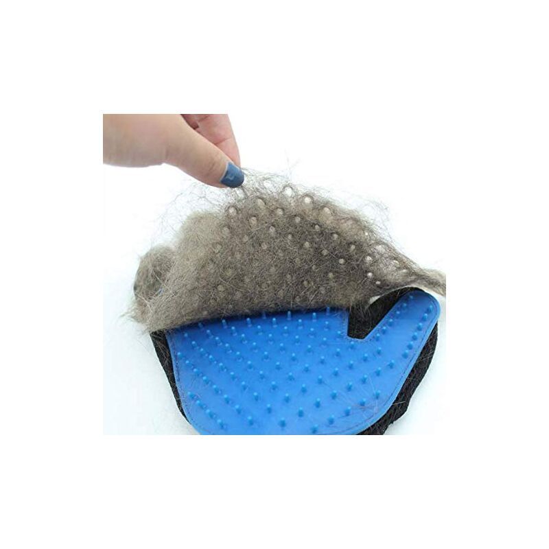 Pet Grooming Gloves for Cats and Dogs, Hair Removal Brushing Mitt with Rubber Tips for Massage and Shedding, Suitable for Short and Long Hair, Reusable and Effective - Image 3