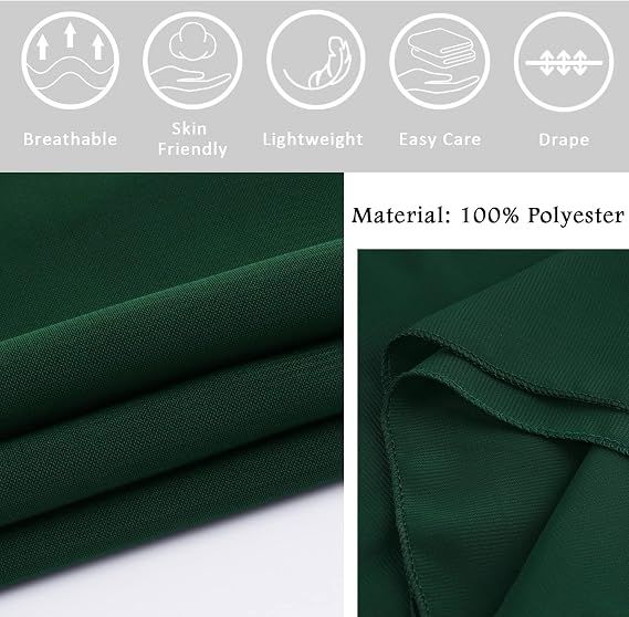 Dark Green Soft Chiffon Shawl Wrap for Women 180x70 cm, Lightweight Breathable Skin-Friendly Fabric for Wedding Evening Party and Travel, Great Gift for Ladies - Image 4