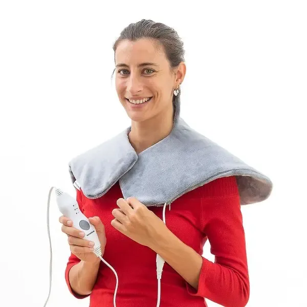Electric Neck and Shoulder Heating Pad with 3 Temperature Levels 40-60°C, Soft Polyester Cover Removable and Washable, 2-Hour Auto Shut-Off for Pain Relief - Image 3