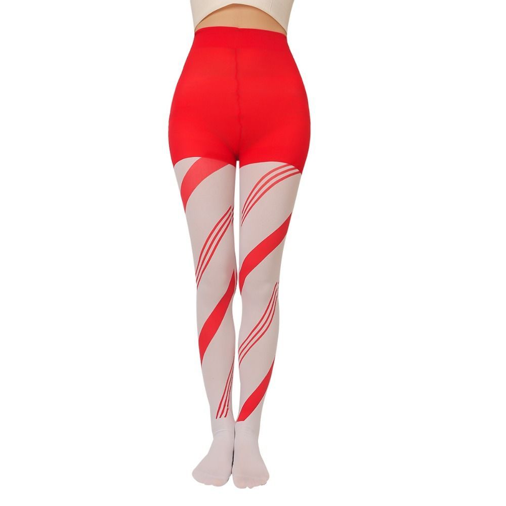 Christmas Over Knee and Thigh High Warm Socks, 70 cm Length Cozy Polyester Knit, Festive Design for Holiday Parties and Cold Weather Wear - Image 3