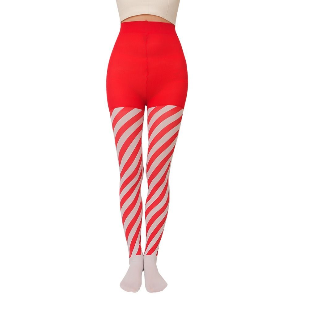 Christmas Over Knee and Thigh High Warm Socks, 70 cm Length Cozy Polyester Knit, Festive Design for Holiday Parties and Cold Weather Wear - Image 4