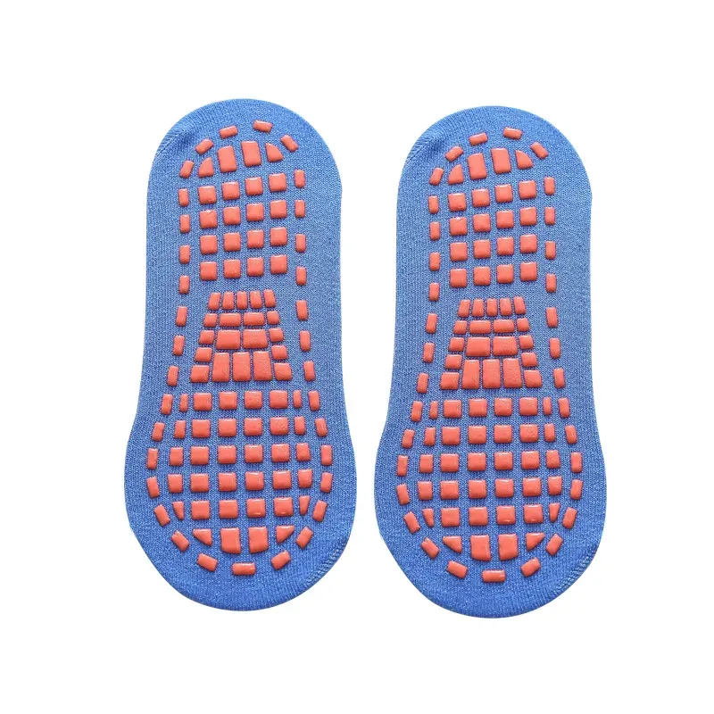 Black Anti-Slip Trampoline Socks for Parent-Child Use, Cotton Polyester Spandex with Silicone Dots, Elastic Sports Socks for Toddlers 1-4 Years Old - Image 5