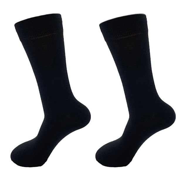 Black Bamboo Socks 10 Pairs for Women Men, Soft Breathable 80% Bamboo 15% Polyester 5% Lycra, Moisture-Wicking Lightweight Fit for Size 35-38 - Image 2
