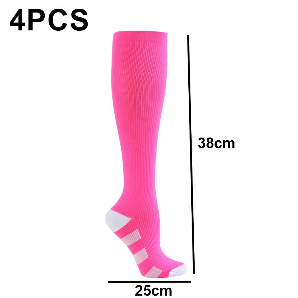 Wide Calf Compression Socks for Nurses and Runners, 90% Nylon 10% Spandex Graduated Support for Circulation, Breathable Stretchy Fit for All-Day Comfort - Image 2