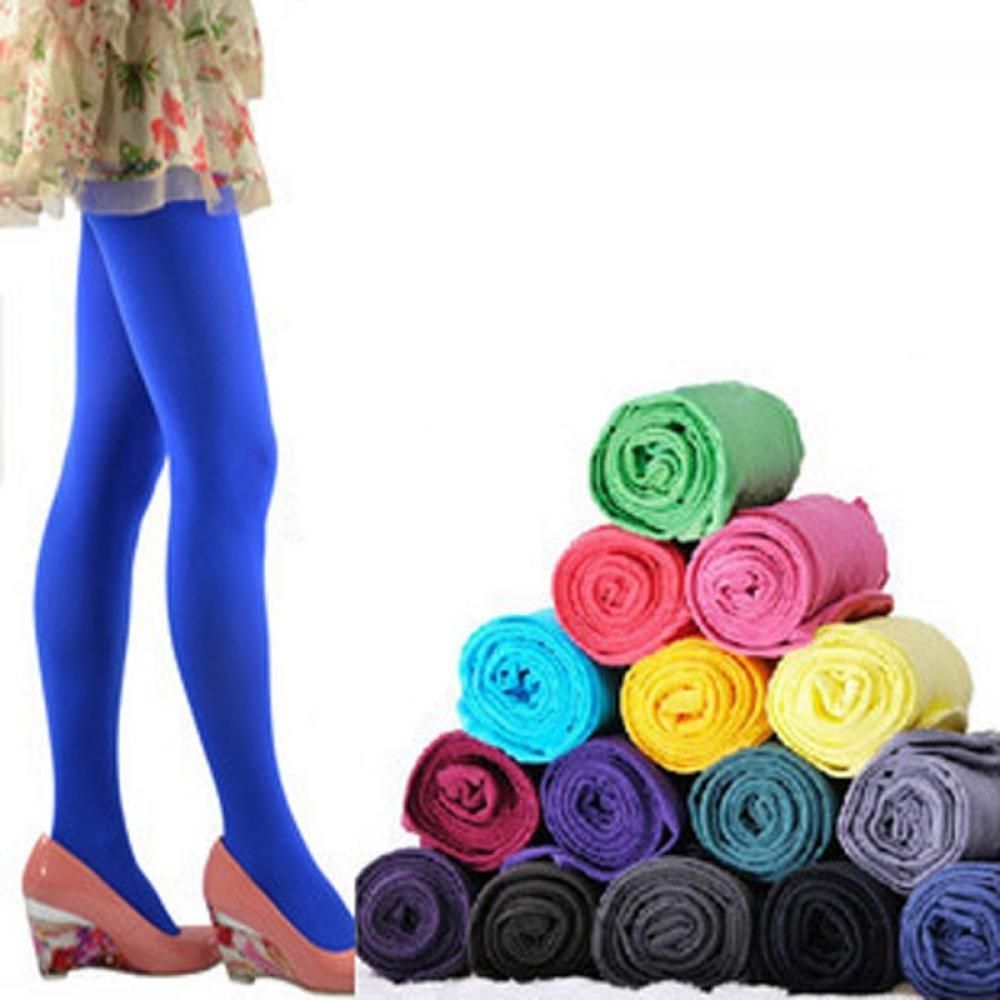 Red Thick High Elasticity Tights 120 Denier, 80% Nylon 20% Spandex One Size for Women, Ultra Soft Stretchy Durable Full Foot Pantyhose for Winter - Image 5