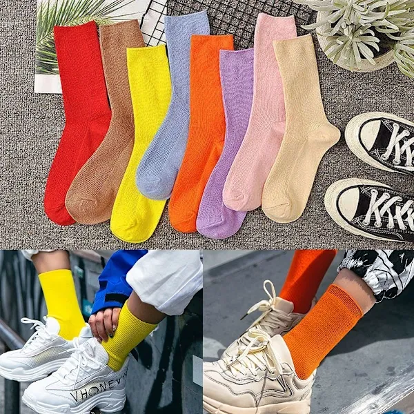 Dark Purple Harajuku Pile Tube Socks for Women, 80% Cotton Nylon Blend, Boots Cosplay Gothic Japanese Style, Size 34-42 EUR with Thick Cushion - Image 4