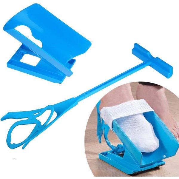 Sock Aid Tool for Put On and Take Off Support Stockings, Ergonomic Cradle Design with Soft Rubberized Grip, Suitable for Compression Socks, Seniors and Pregnancy - Image 1