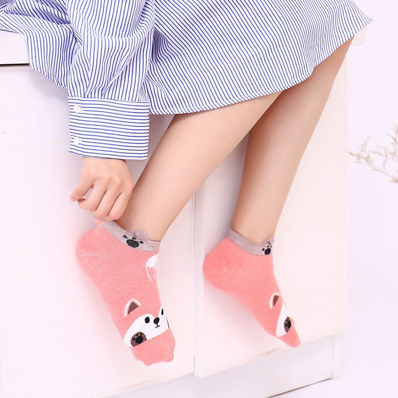 Women's Novelty Animal Cotton Socks 5 Pairs, Cute Colorful Patterns Soft Breathable 75% Cotton, Bright Colors for Everyday Fun and Casual Wear - Image 2