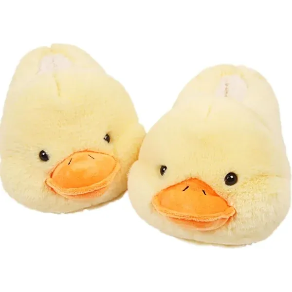Cute Fuzzy Duck Shark Lion Dog Animal Slippers for Women, Non-Slip Indoor Outdoor House Shoes, Soft Plush with High-Resilience Memory Foam Size 35-40 - Image 1