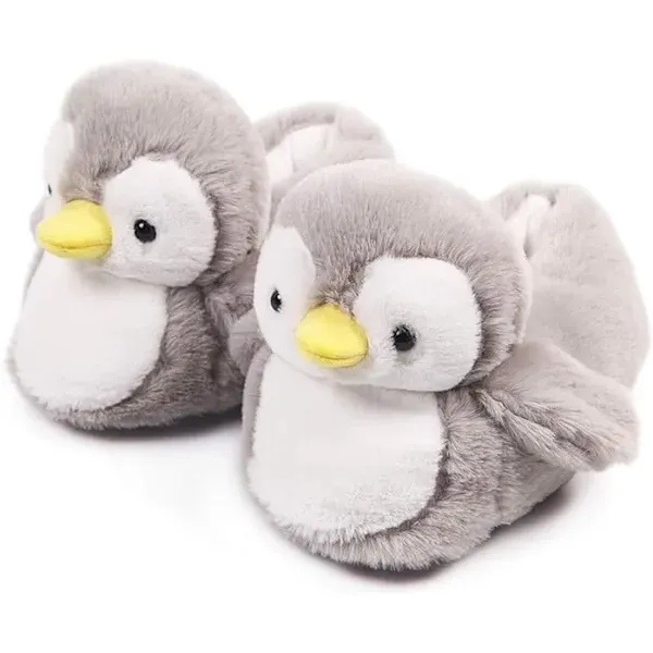Cute Penguin Plush Slippers for Women, Fun and Cozy Fluffy House Shoes with Soft Cotton Interlayer and Non-Slip Sole, Perfect Gift for US 5-8 - Image 1