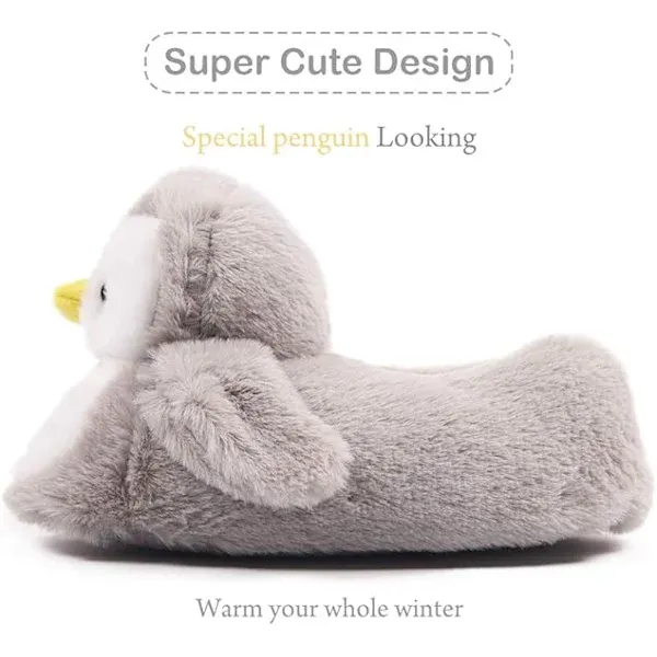 Cute Penguin Plush Slippers for Women, Fun and Cozy Fluffy House Shoes with Soft Cotton Interlayer and Non-Slip Sole, Perfect Gift for US 5-8 - Image 5