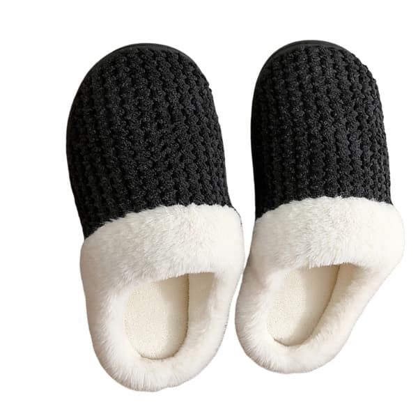 Cozy Winter Slippers for Women Men with TPR Non-Slip Sole, Soft Breathable Lining, Lightweight Quiet Design for Indoor Home Office Use - Image 2