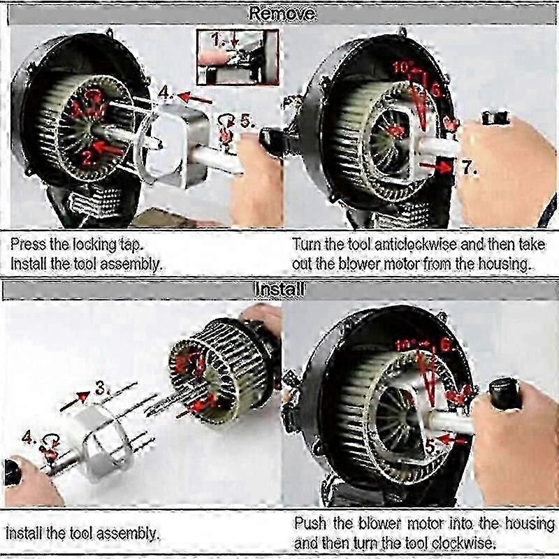 Durable High Quality Fan motor tool for S60 S80 V70 Xc60 Xc70 Evoque 9997284, Made of Metal, Silver Color, Perfect Fit - Image 5