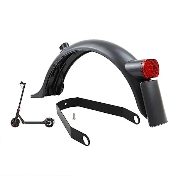 Professional Rear mudguard compatible with Xiaomi M365/1s/pro/pro2 electric scooter, Made of Aluminum, Black Color - Image 1