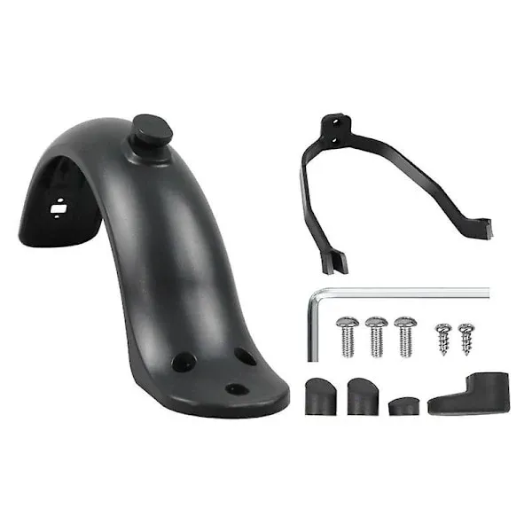 Professional Rear mudguard compatible with Xiaomi M365/1s/pro/pro2 electric scooter, Made of Aluminum, Black Color - Image 4