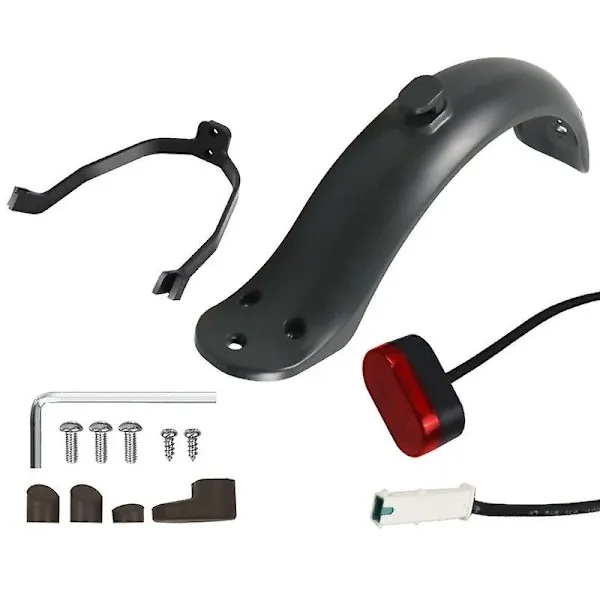 Professional Rear mudguard compatible with Xiaomi M365/1s/pro/pro2 electric scooter, Made of Aluminum, Black Color - Image 5